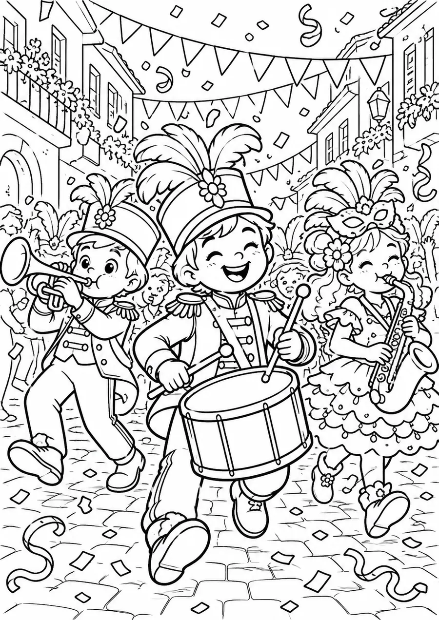 Une fanfare dans la rue