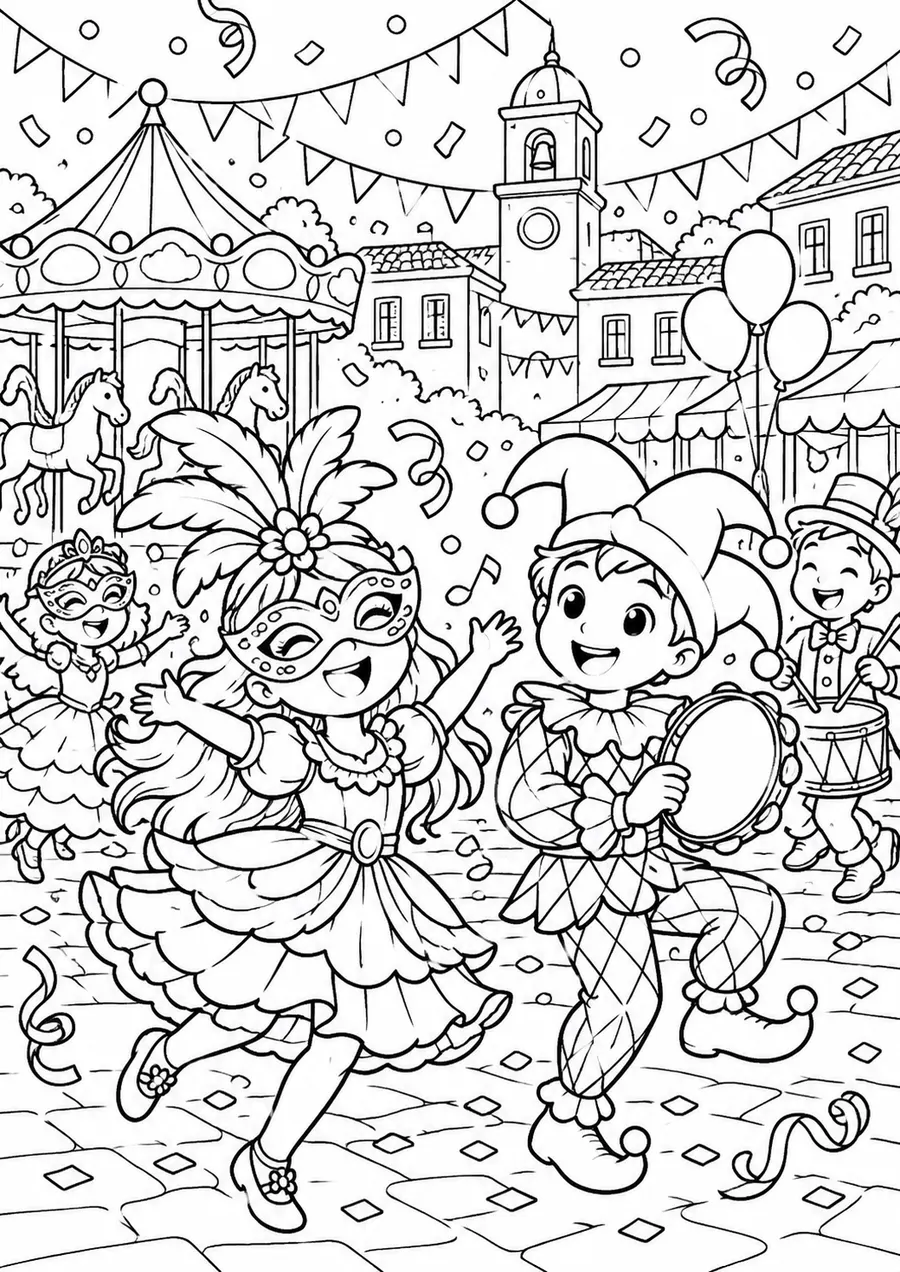Une fête sur la place