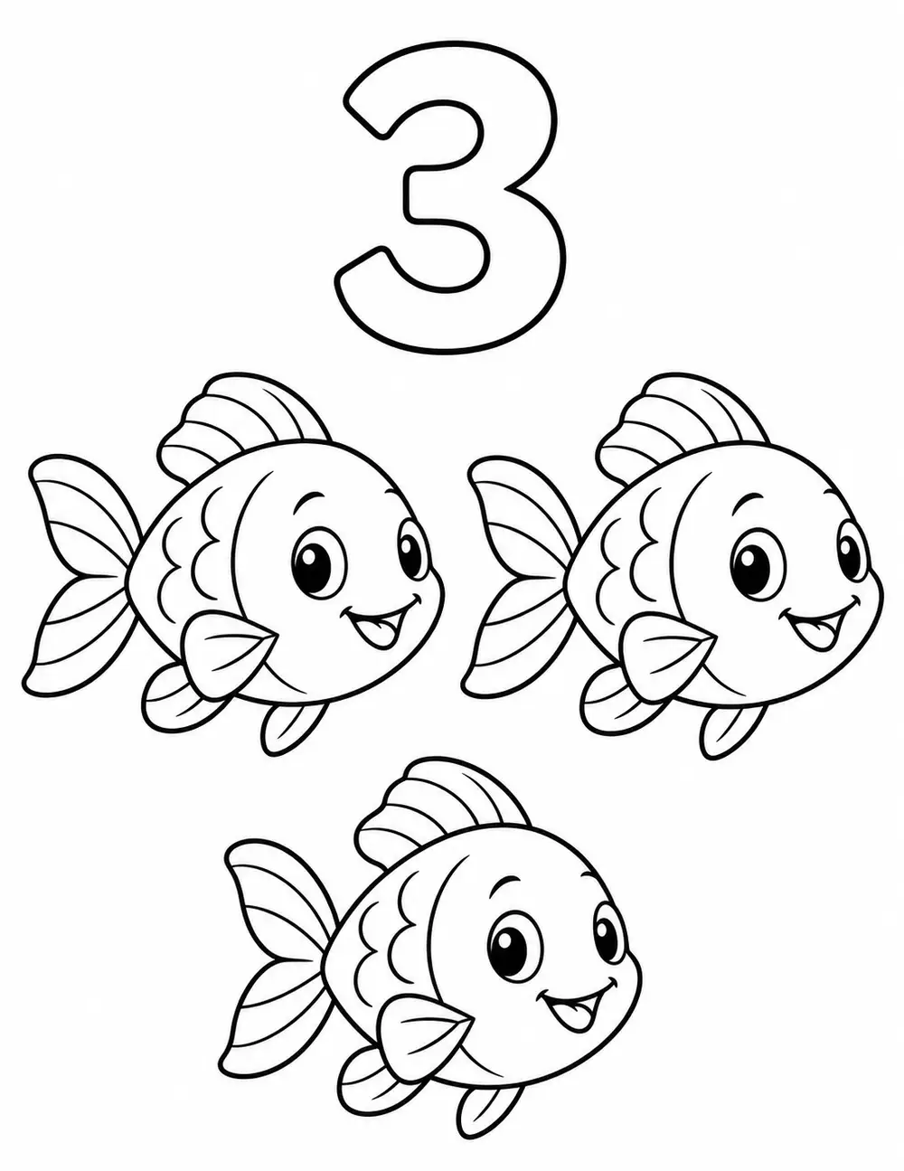 Compter trois poissons