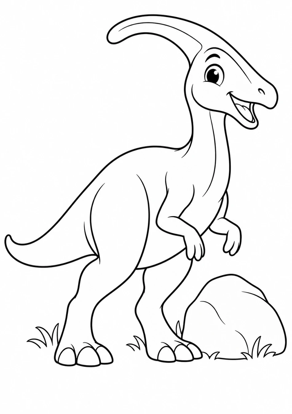 Le parasaurolophus curieux
