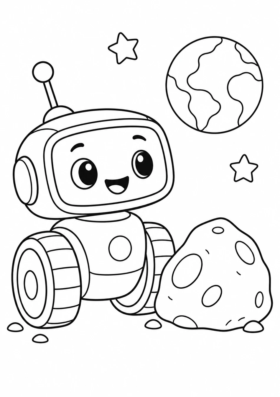 Le robot sur la Lune