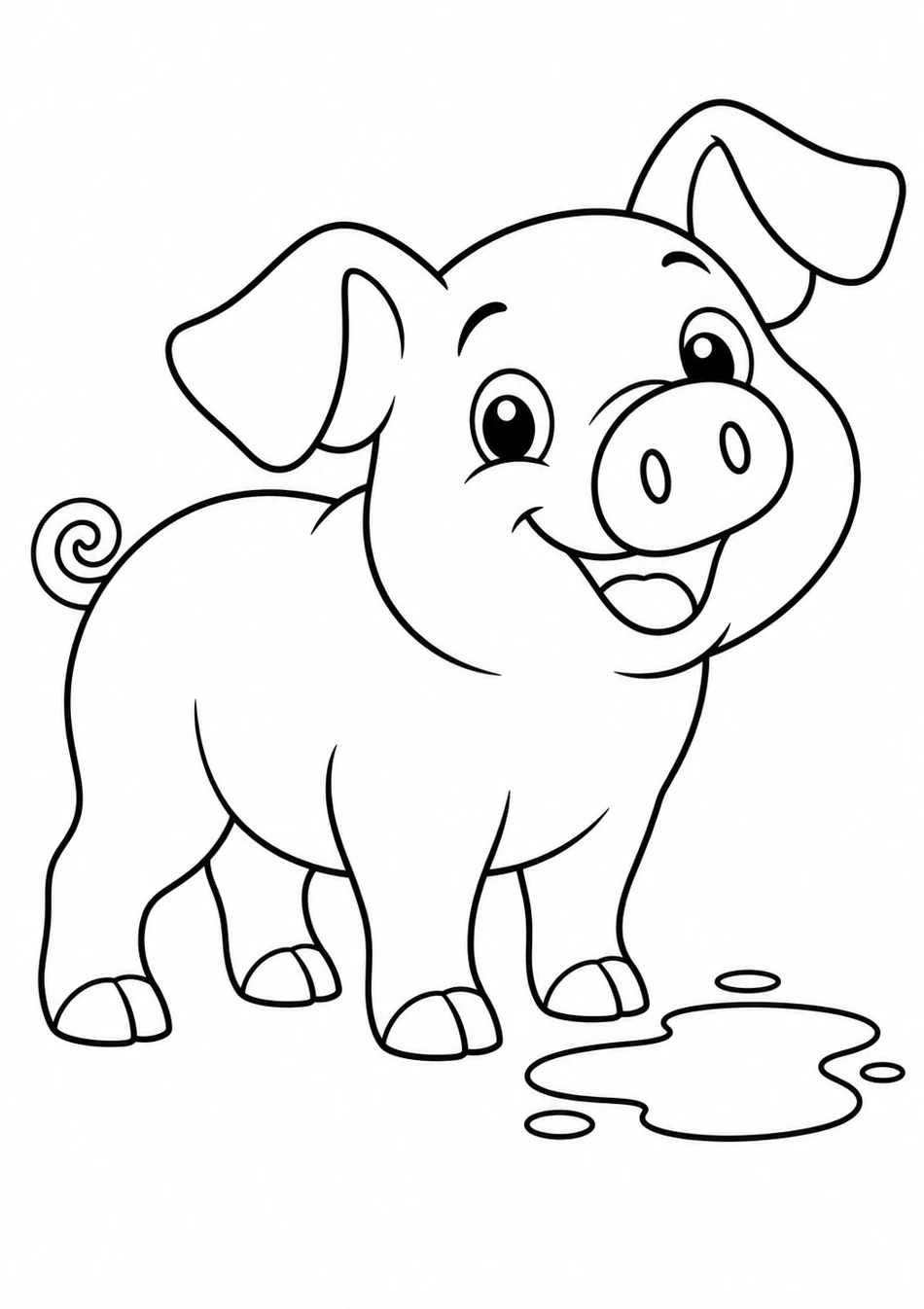 Le cochon tout rond