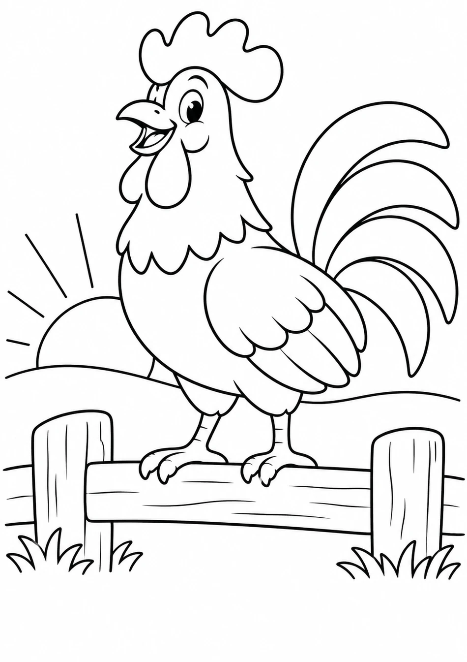 Le coq du matin