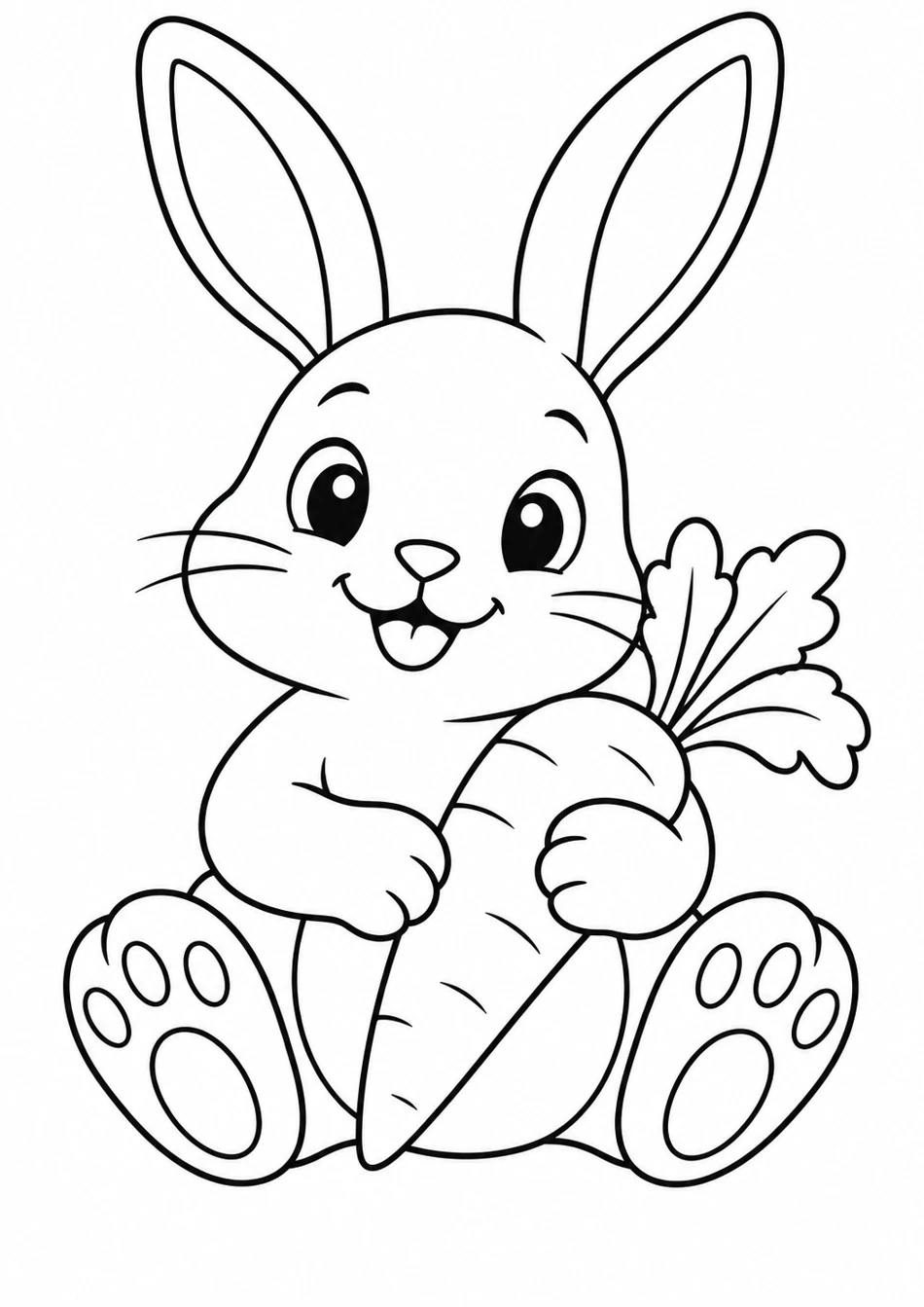 Le lapin et sa carotte