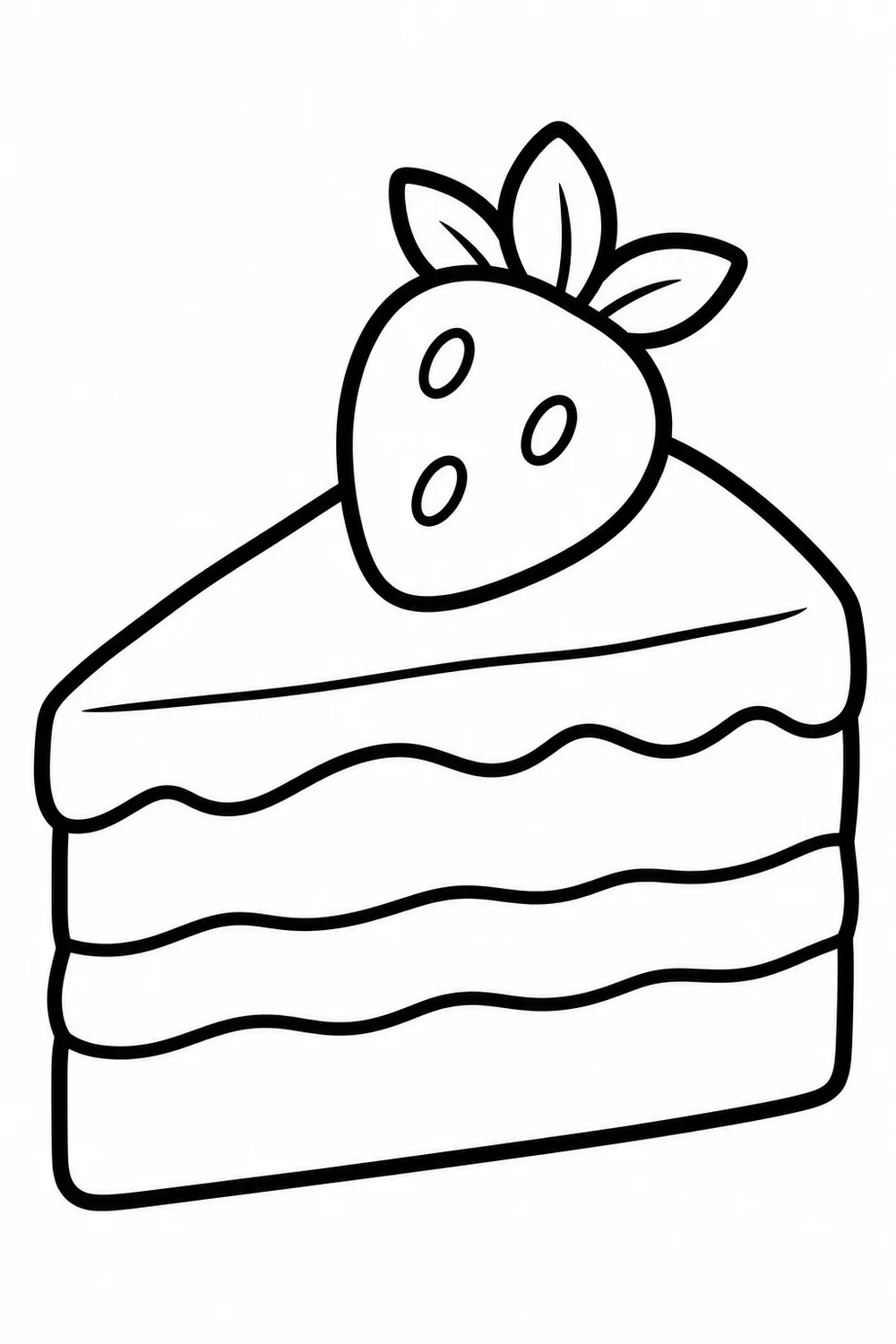 La part de gâteau aux fraises
