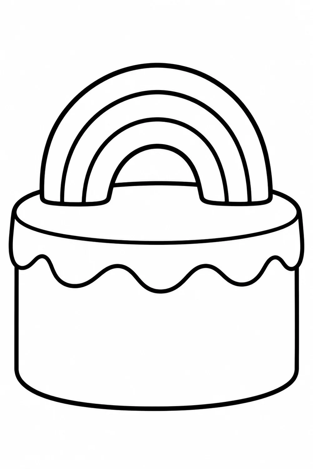 Le gâteau arc-en-ciel