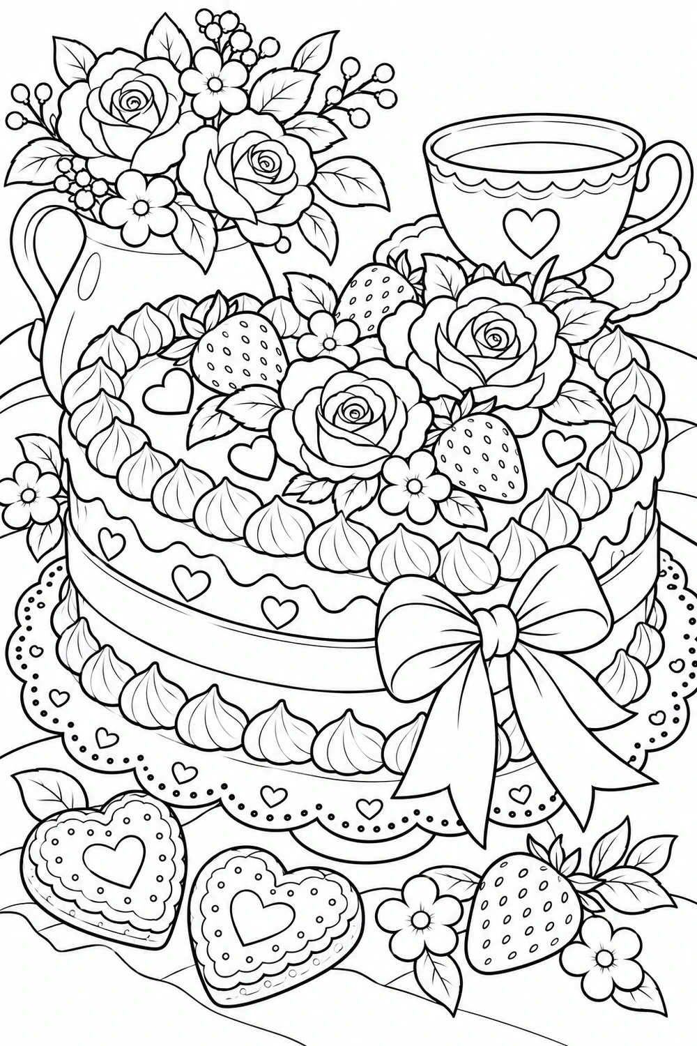 Le gâteau en cœur