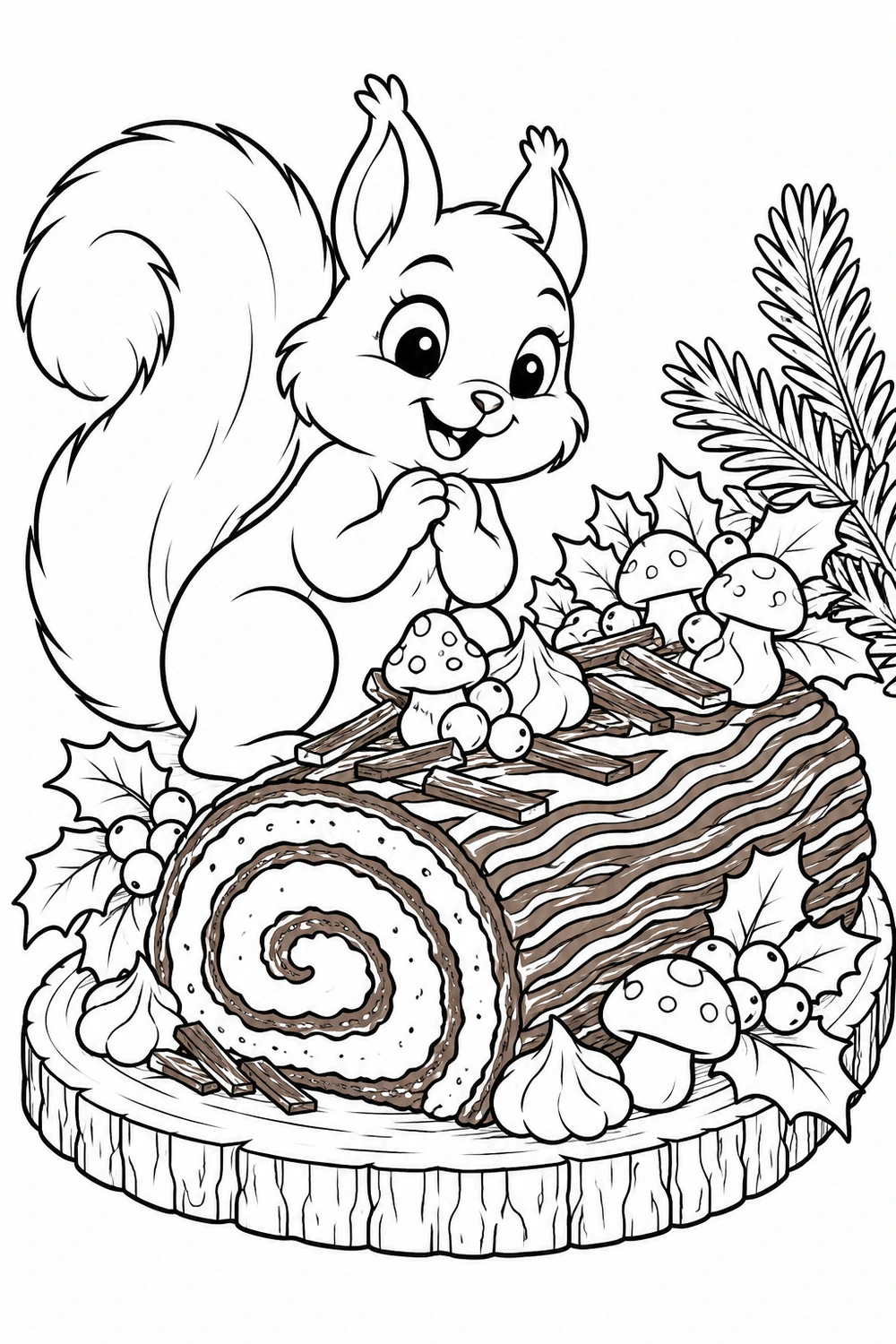 La bûche décorée