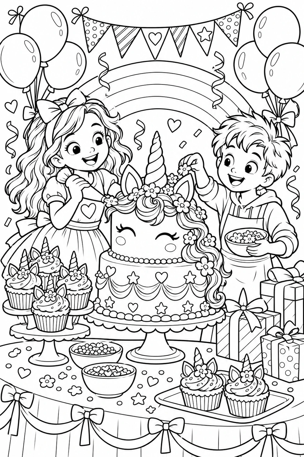 Le gâteau licorne