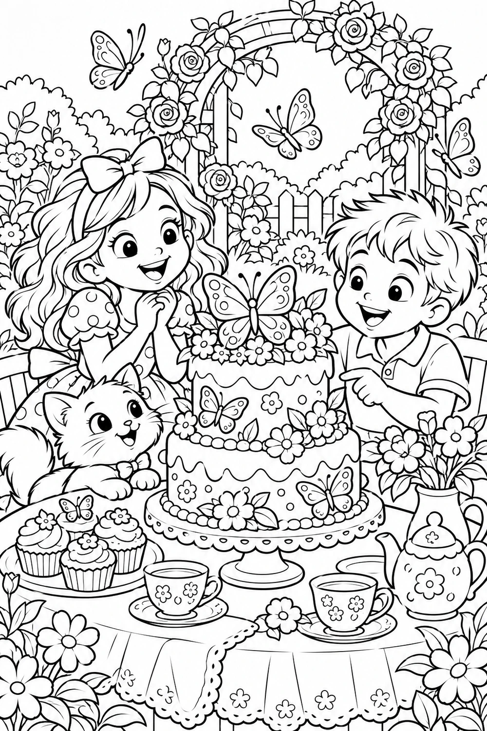 Le gâteau aux papillons