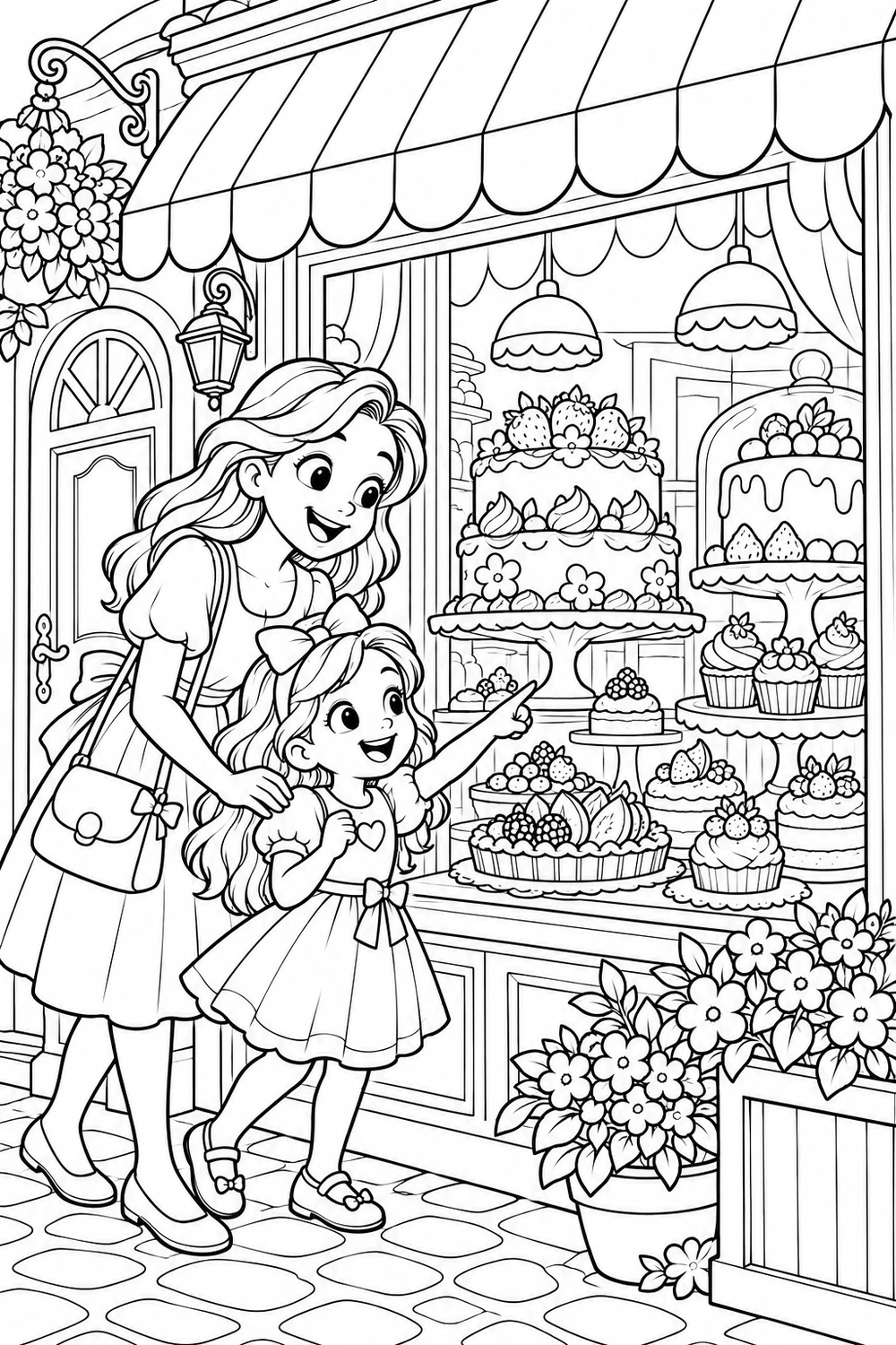 La vitrine de la pâtisserie
