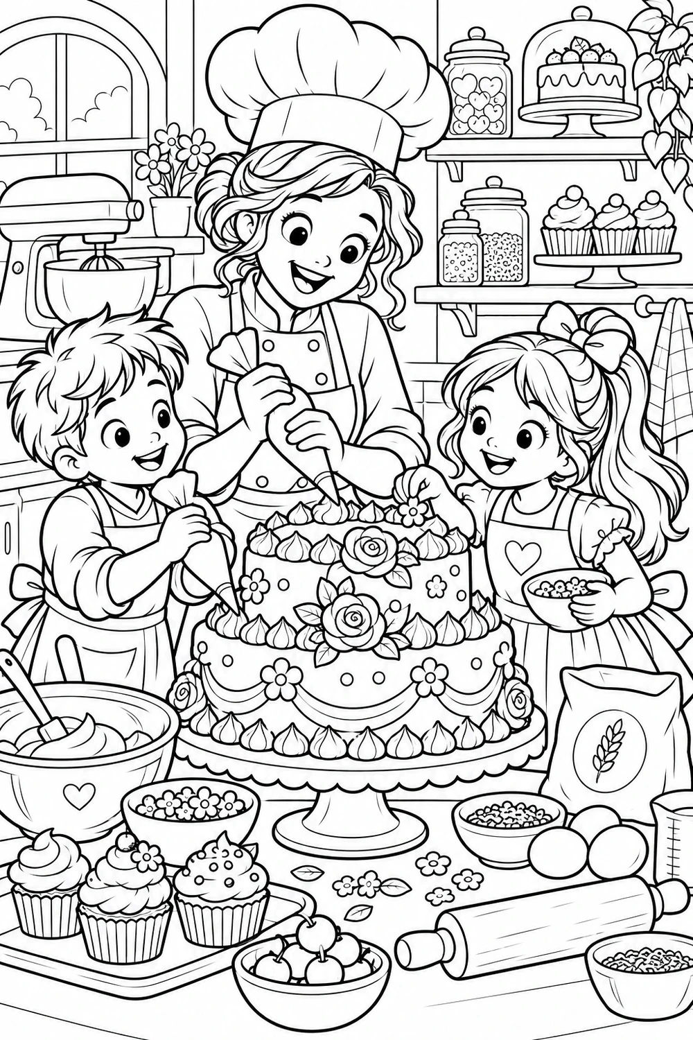 Le pâtissier et son gâteau