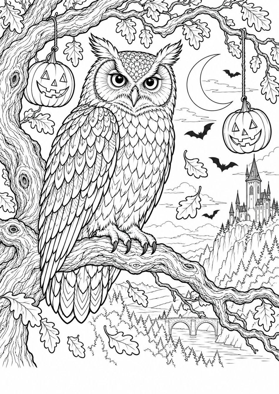 Le hibou et les lanternes