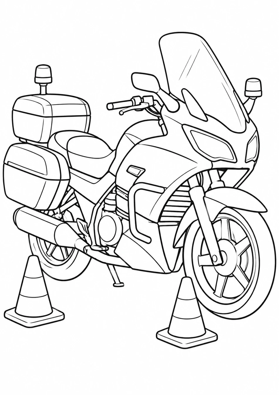 La moto de police
