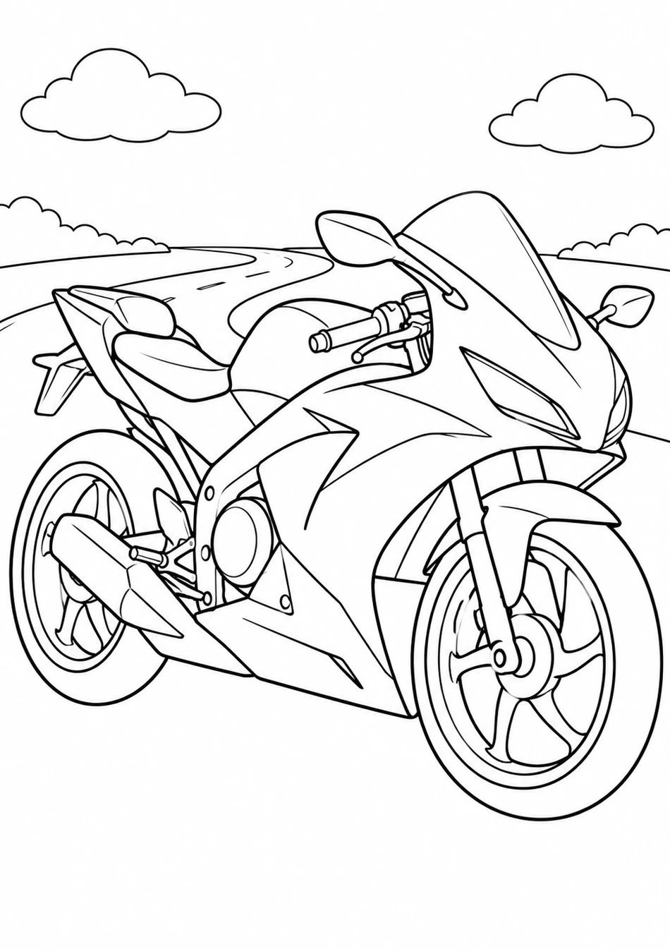 La moto sportive