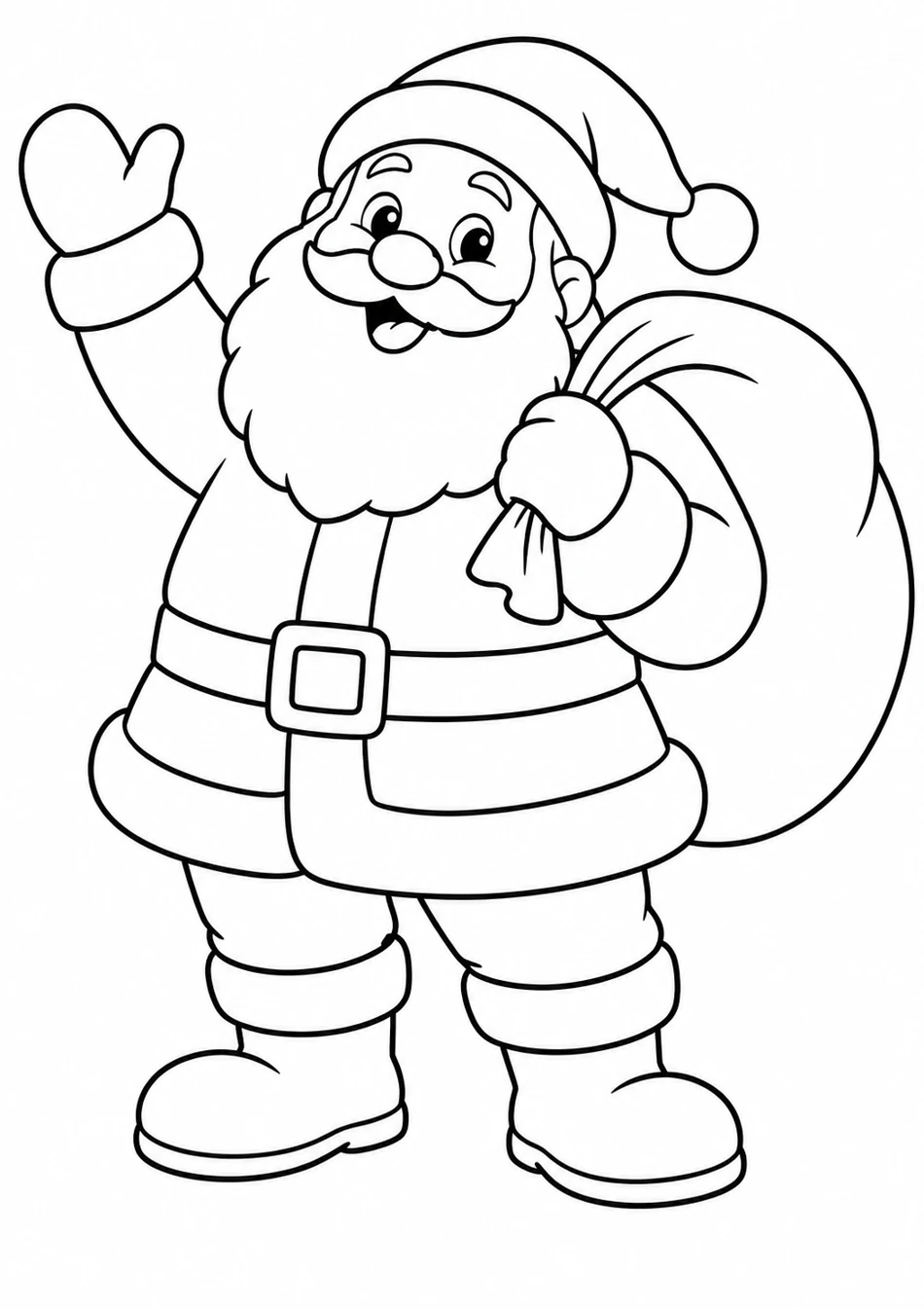 Le Père Noël fait coucou