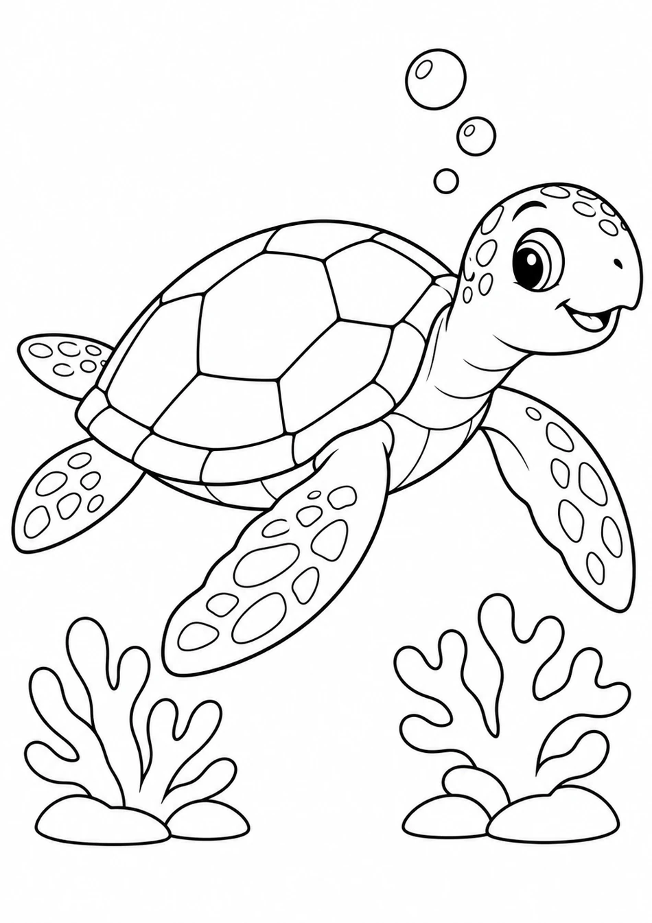 La tortue et le corail