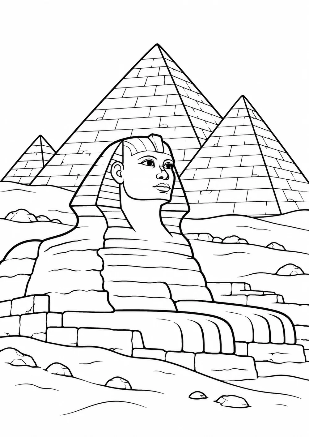 Les pyramides et le Sphinx