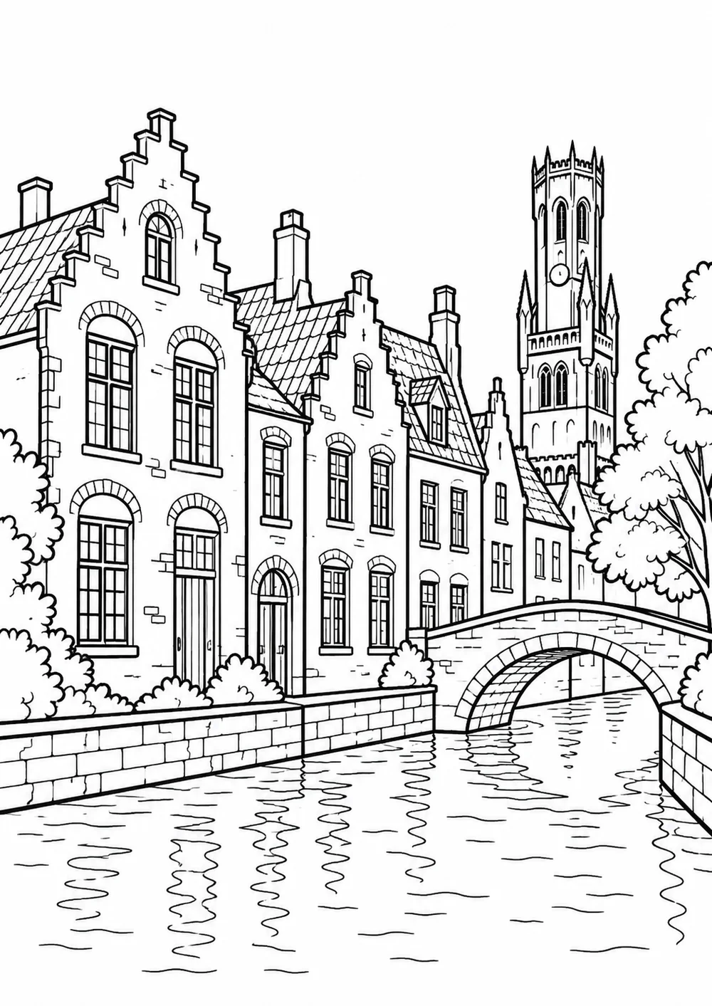 Les maisons de Bruges