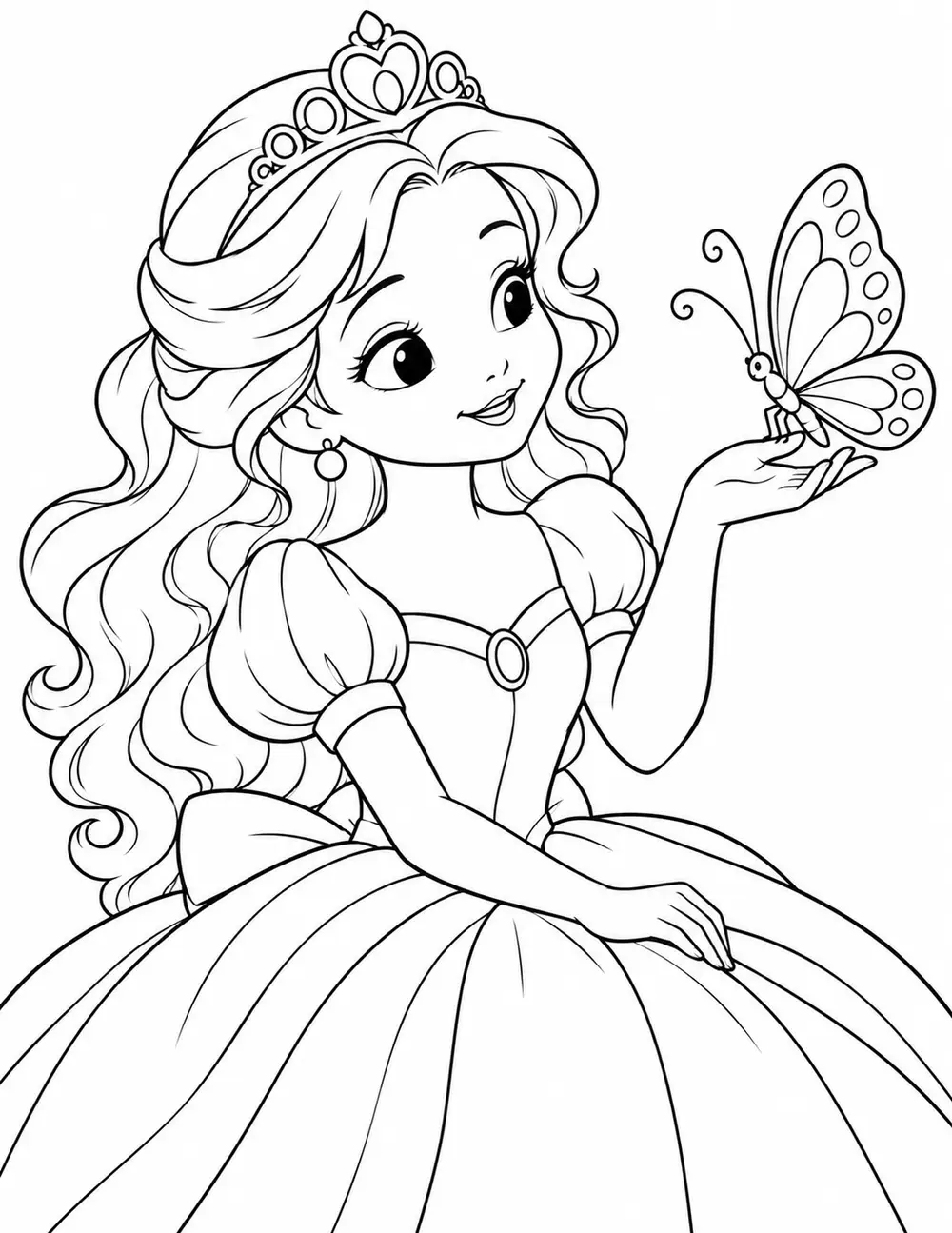 Princesse et papillon