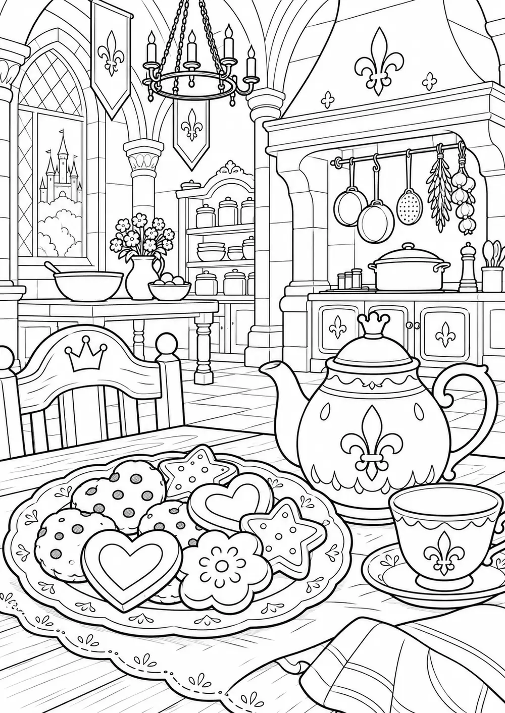 Biscuits dans la cuisine du palais