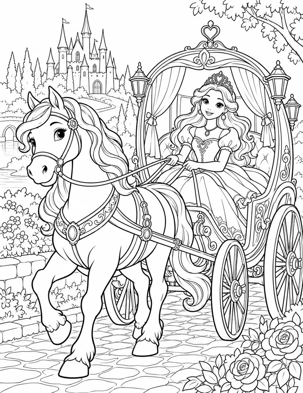 Princesse et son carrosse