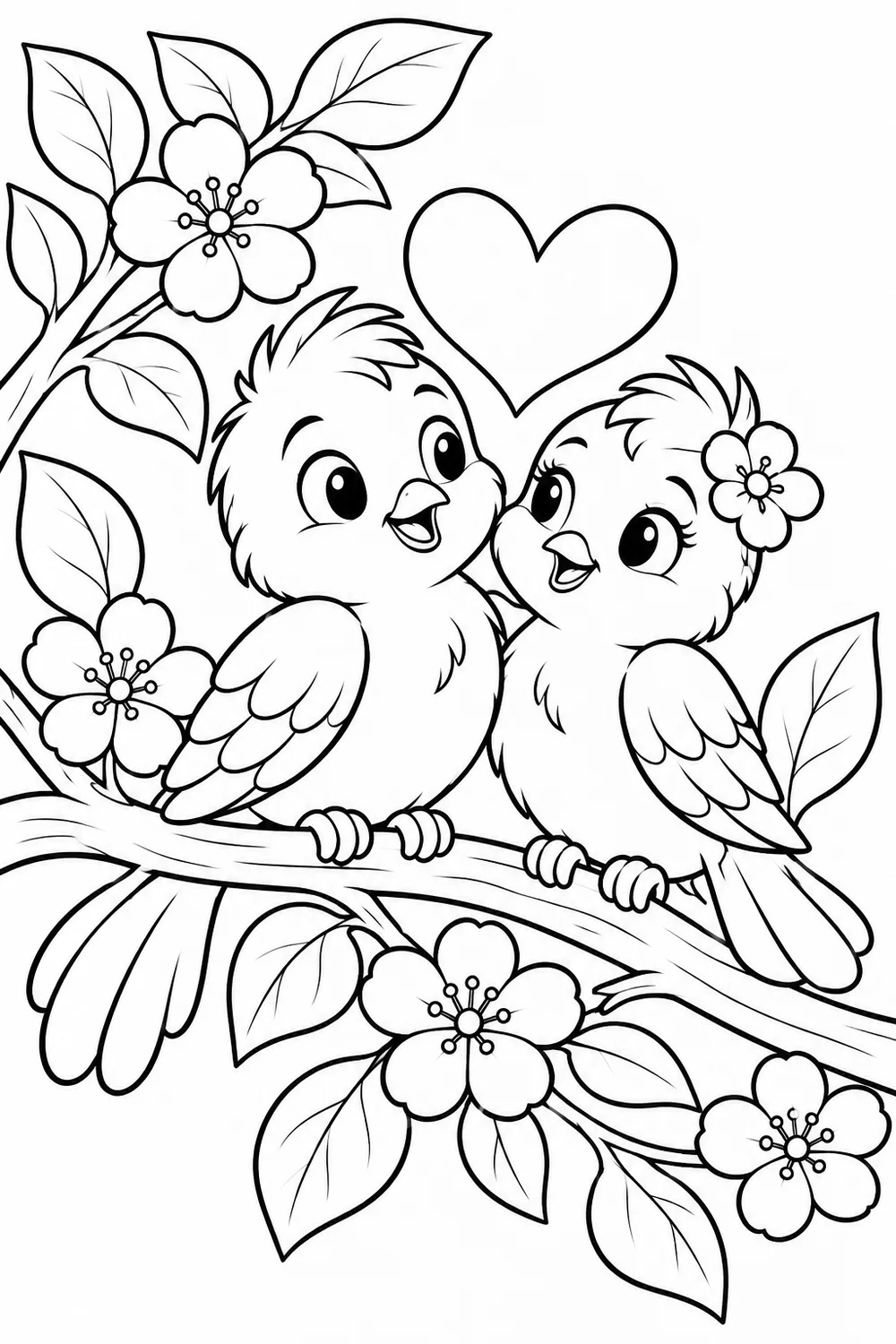 Les oiseaux amoureux