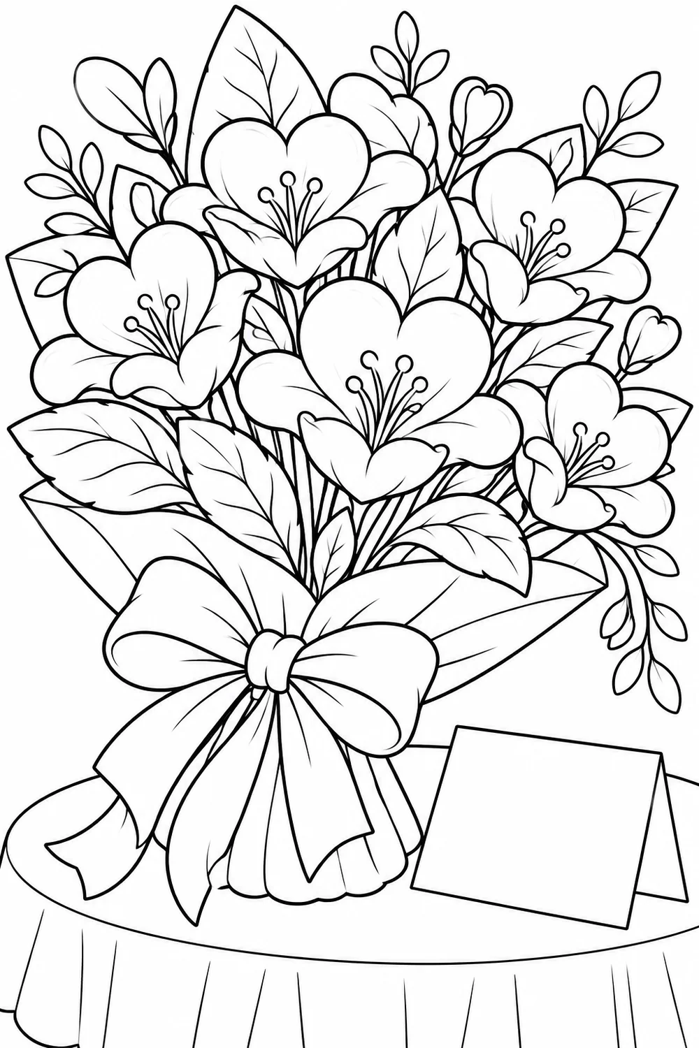 Le bouquet de cœurs