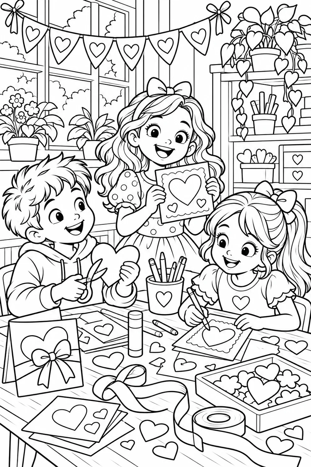 L’atelier des cartes de Saint-Valentin